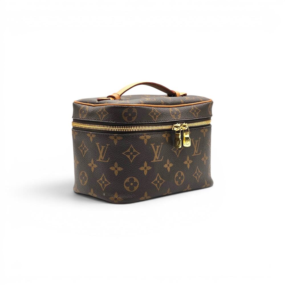 Louis Vuitton Nice Mini Vanity Case Monogram Canvas Beauty Bag Brown - Preowned - Picture 3 of 12